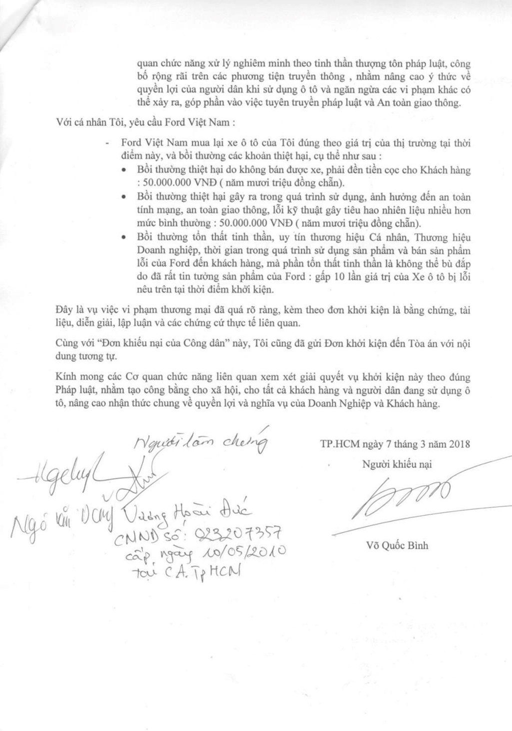 Khách kiện Ford Việt Nam: 5 lần đi bảo hành không hết lỗi