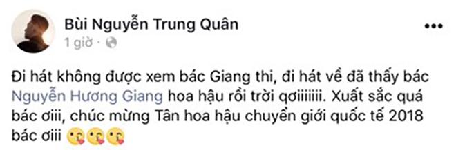Cảm xúc vỡ oà của sao Việt trước chiến thắng vang dội của tân Hoa hậu Chuyển giới Hương Giang