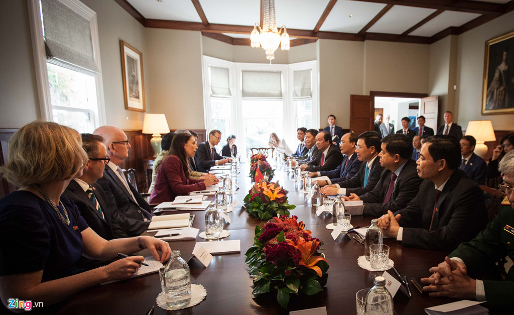 Thủ tướng Nguyễn Xuân Phúc hội đàm với thủ tướng New Zealand