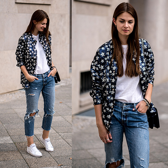 Phối trang phục đẹp cùng kiểu áo thun đơn giản