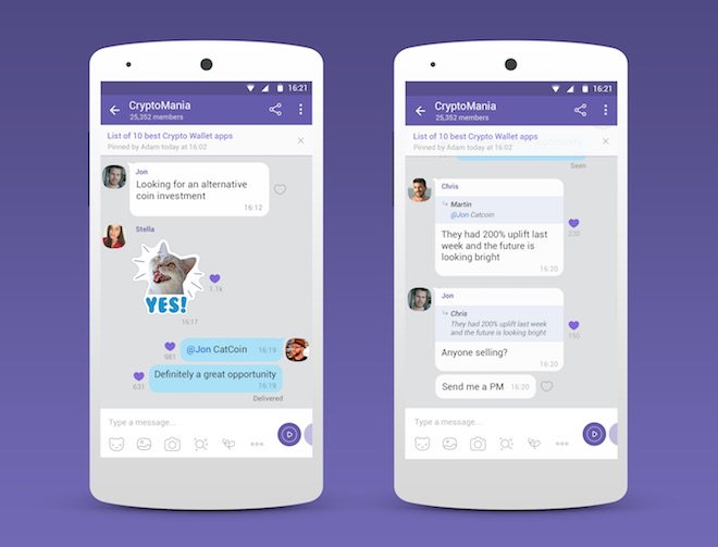 Viber: 1 tỉ người có thể cùng trò chuyện trong một nhóm chat