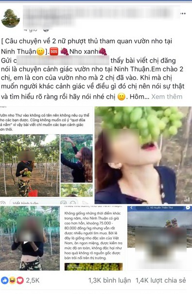 Hai cô gái phượt thủ từng đi Sài Gòn - Hà Nội trong vòng 40 tiếng lại gây tranh cãi khi tố chủ vườn nho chặt chém?