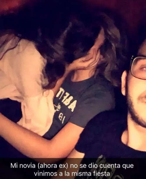 9X selfie ngay cạnh bạn gái đang hôn chàng trai khác