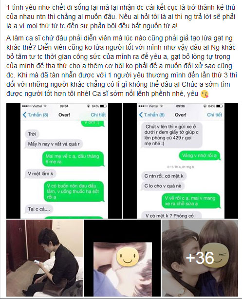 Ca sĩ Á quân X-Factor 2016 bị tố cặp kè với nhiều cô gái cùng lúc, lợi dụng bạn gái cũ để chăm sóc mẹ ốm