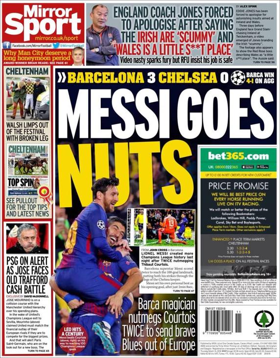 Messi được ví với chúa trời sau cú đúp vào lưới Chelsea Messi được ví với chúa trời sau cú đúp vào lưới Chelsea
