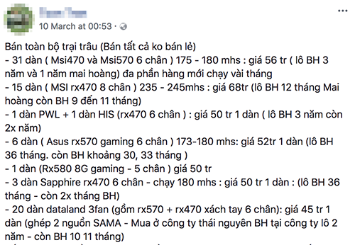 Dân cày Bitcoin Việt Nam méo mặt vì giá