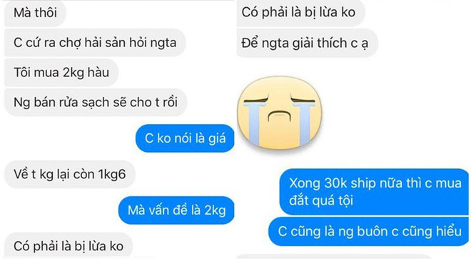 Lên chợ online tố cáo người bán đưa 2 kg hàu, sau khi rửa sạch còn 1,6 kg, chị nội trợ tưởng được bênh ai ngờ ăn mắng Lên chợ online tố cáo người bán đưa 2 kg hàu, sau khi rửa sạch còn 1,6 kg, chị nội trợ tưởng được bênh ai ngờ ăn mắng