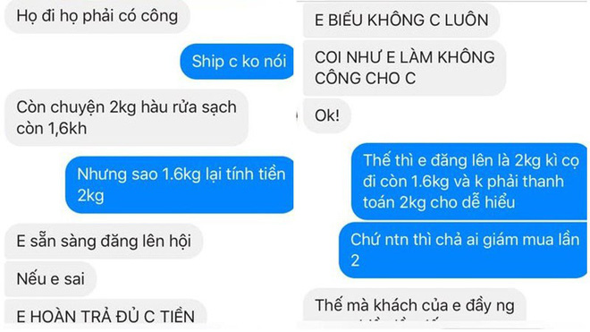 Lên chợ online tố cáo người bán đưa 2 kg hàu, sau khi rửa sạch còn 1,6 kg, chị nội trợ tưởng được bênh ai ngờ ăn mắng Lên chợ online tố cáo người bán đưa 2 kg hàu, sau khi rửa sạch còn 1,6 kg, chị nội trợ tưởng được bênh ai ngờ ăn mắng