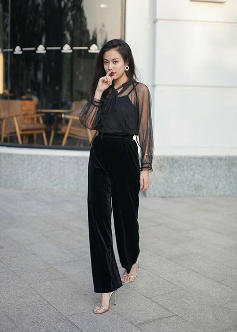 Đúng là đẳng cấp Hồ Ngọc Hà, Thanh Hằng, mặc quần vải đen cũng sang chảnh hết nấc!