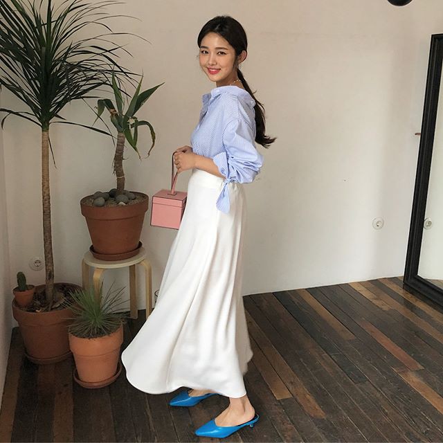 Gợi ý đầu tuần diện đồ màu xanh baby cho nàng công sở trẻ, xinh hết nấc Gợi ý đầu tuần diện đồ màu xanh baby cho nàng công sở trẻ, xinh hết nấc