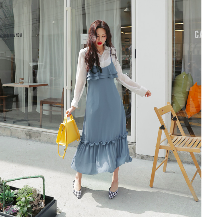 Gợi ý đầu tuần diện đồ màu xanh baby cho nàng công sở trẻ, xinh hết nấc
