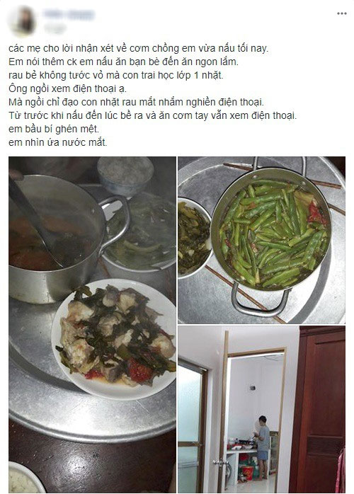 Nấu cơm đãi bạn thì ngon, đến lượt vợ bầu, anh chồng lại mời nồi canh hổ lốn: cá nấu dưa tặng thêm đậu cô-ve làm lớp phủ Nấu cơm đãi bạn thì ngon, đến lượt vợ bầu, anh chồng lại mời nồi canh hổ lốn: cá nấu dưa tặng thêm đậu cô-ve làm lớp phủ