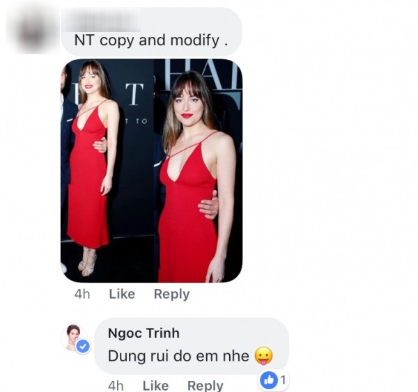 Bị tố mặc váy đạo nhái, Ngọc Trinh thẳng thắn đáp trả thế này đây