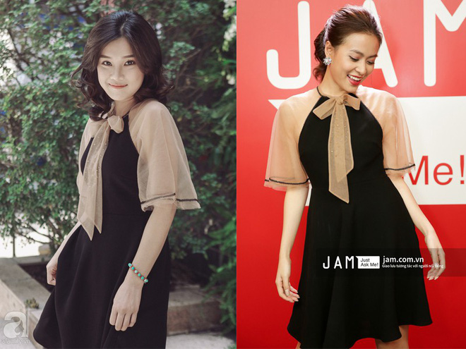 Hoàng Yến Chibi đụng ngay đầm mà Hoàng Thùy Linh vừa diện cách đây vài ngày