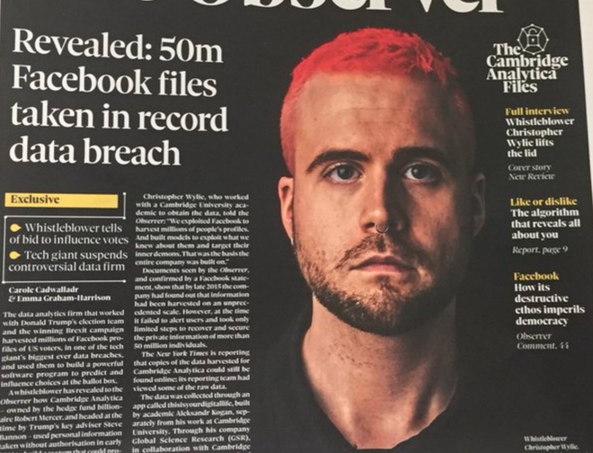 Gặp mặt người đã vạch trần vụ rò rỉ dữ liệu của 50 triệu người dùng Facebook Gặp mặt người đã vạch trần vụ rò rỉ dữ liệu của 50 triệu người dùng Facebook