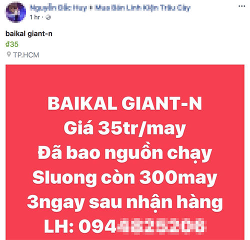Máy đào Bitcoin Trung Quốc vừa mua đã lỗ 60 triệu đồng