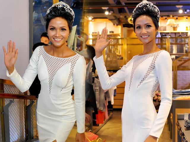 Đăng quang không lâu, Hoa hậu HHen Niê đã có BST đồ trắng chất ngất