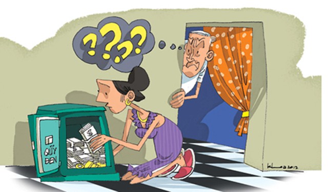 Vợ chồng không nên có quỹ đen mà nên có quỹ riêng
