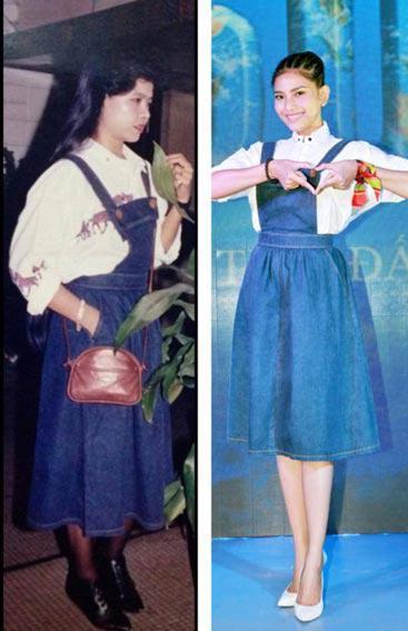 Đâu chỉ mỗi Hà Hồ, nhiều sao Việt cũng tái chế váy áo rất tiết kiệm