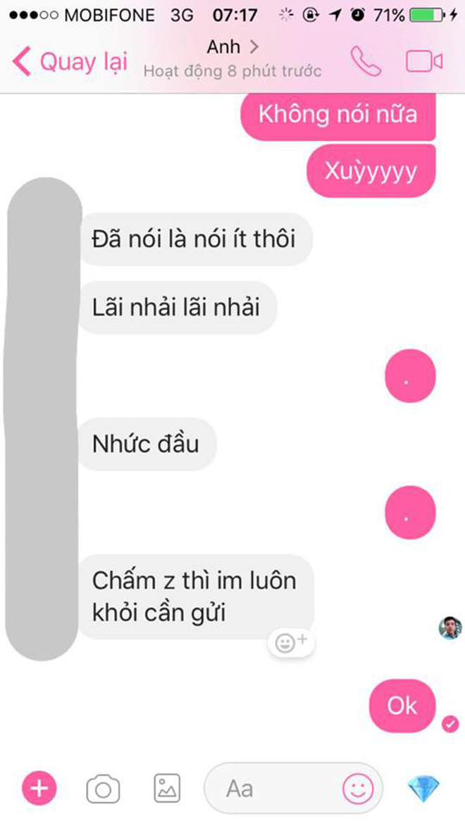 Nhắn tin tâm sự nhưng bạn trai rep Nói ít thôi, cô gái lên mạng hỏi: Thái độ này là ý gì đây? Nhắn tin tâm sự nhưng bạn trai rep Nói ít thôi, cô gái lên mạng hỏi: Thái độ này là ý gì đây?