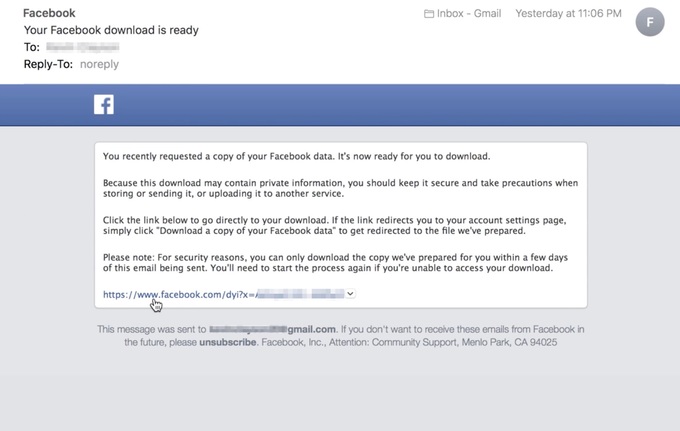 Cách tải dữ liệu cá nhân từ Facebook về máy tính