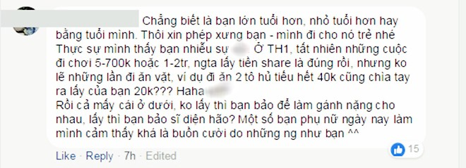 Cô nàng gây bão MXH vì chuyện cưa đôi tình phí: Bạn trai không nhận tiền thì không được, nhận thì bảo sĩ diện hão Cô nàng gây bão MXH vì chuyện cưa đôi tình phí: Bạn trai không nhận tiền thì không được, nhận thì bảo sĩ diện hão
