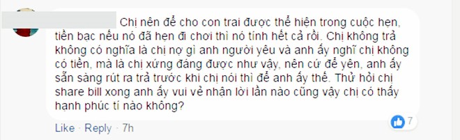 Cô nàng gây bão MXH vì chuyện cưa đôi tình phí: Bạn trai không nhận tiền thì không được, nhận thì bảo sĩ diện hão Cô nàng gây bão MXH vì chuyện cưa đôi tình phí: Bạn trai không nhận tiền thì không được, nhận thì bảo sĩ diện hão