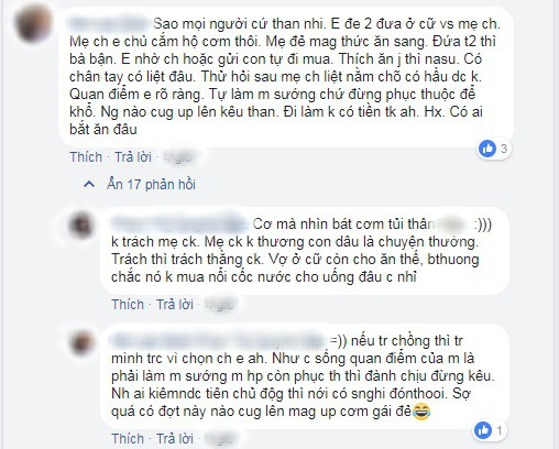 Than thở chồng đi ăn mà đem phần về đạm bạc, mẹ trẻ không ngờ bị mắng ngược Than thở chồng đi ăn mà đem phần về đạm bạc, mẹ trẻ không ngờ bị mắng ngược