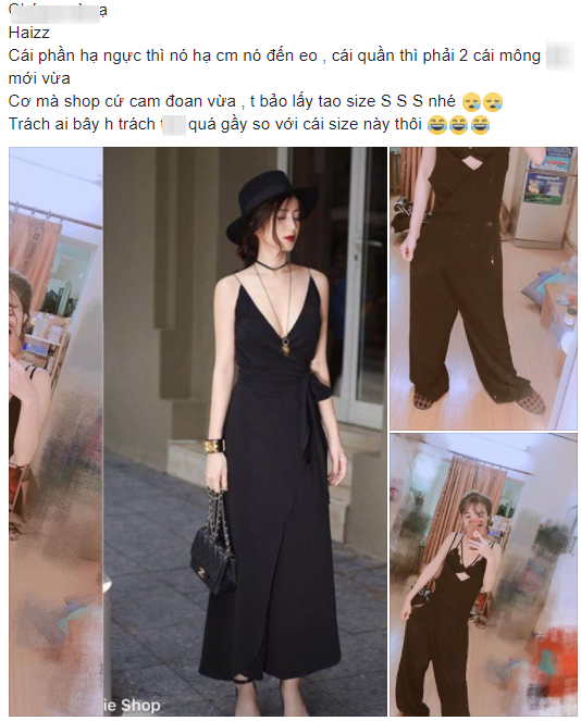 Đặt mua váy hot girl trên mạng, cô gái cao gần 1m6 kêu trời vì được ship cho bao tải, ngực tụt đến tận eo