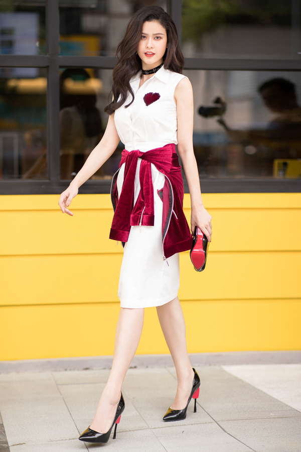 Phong cách thời trang trẻ trung của bà mẹ một con Trương Quỳnh Anh