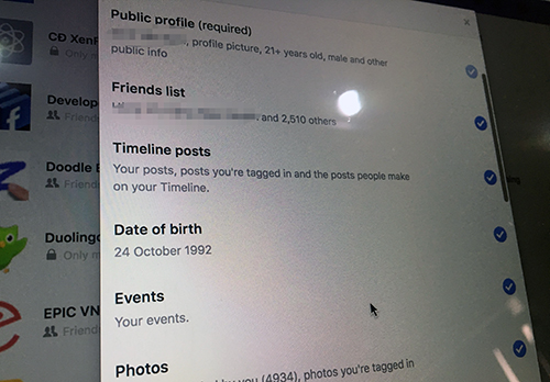 Dữ liệu người dùng Facebook được bán công khai tại Việt Nam