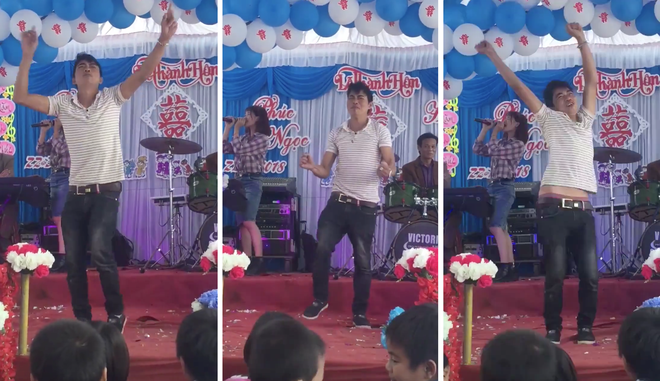 Clip: Gái hát hay trai nhảy giỏi mừng đám cưới khiến quan viên vừa lo ăn cỗ vừa lo nhặt mồm