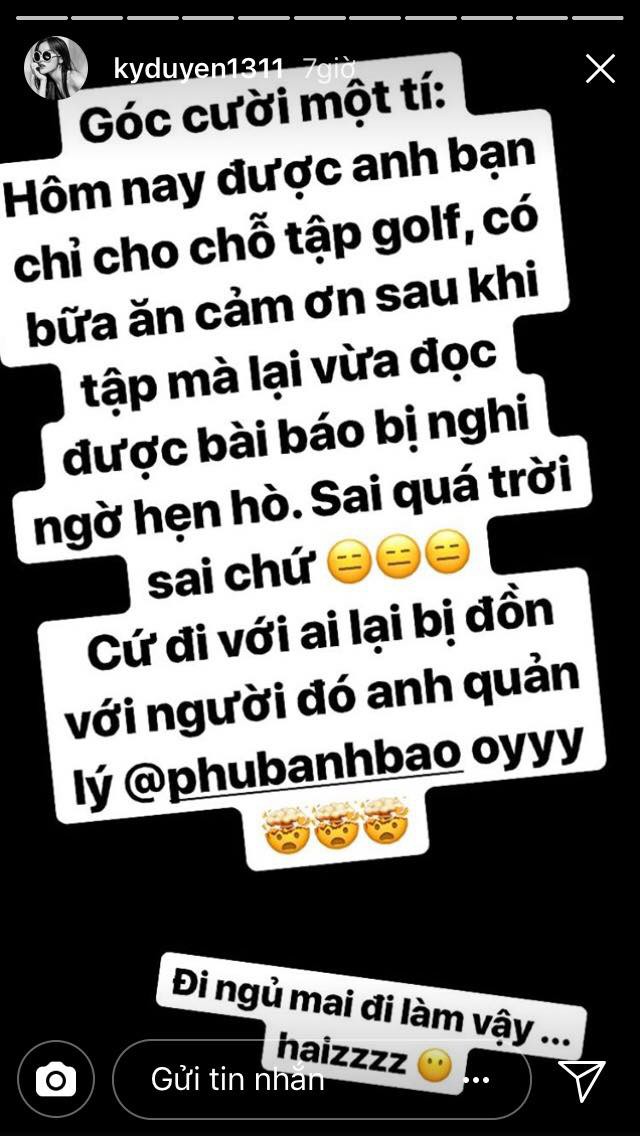 Kỳ Duyên nhanh chóng lên tiếng phủ nhận hẹn hò tình cũ Tú Anh Kỳ Duyên nhanh chóng lên tiếng phủ nhận hẹn hò tình cũ Tú Anh