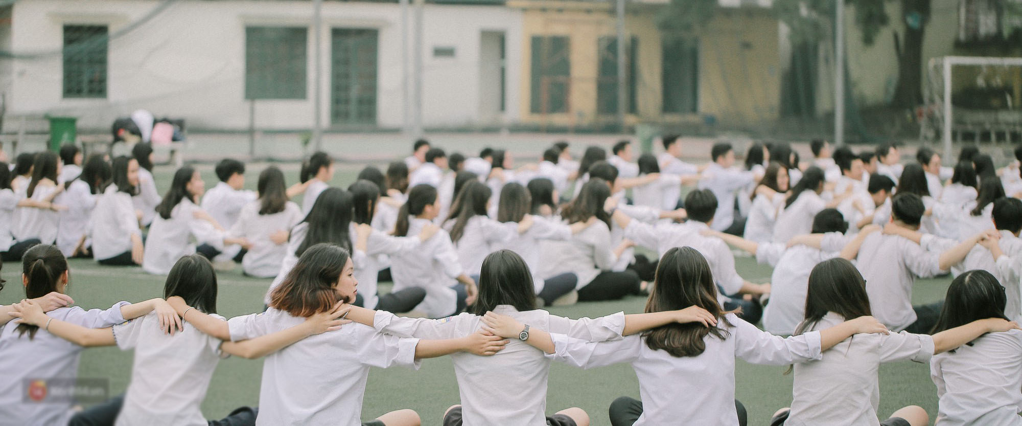Teen Chu Văn An rạng rỡ ngày xếp chữ chia tay tuổi học trò Teen Chu Văn An rạng rỡ ngày xếp chữ chia tay tuổi học trò