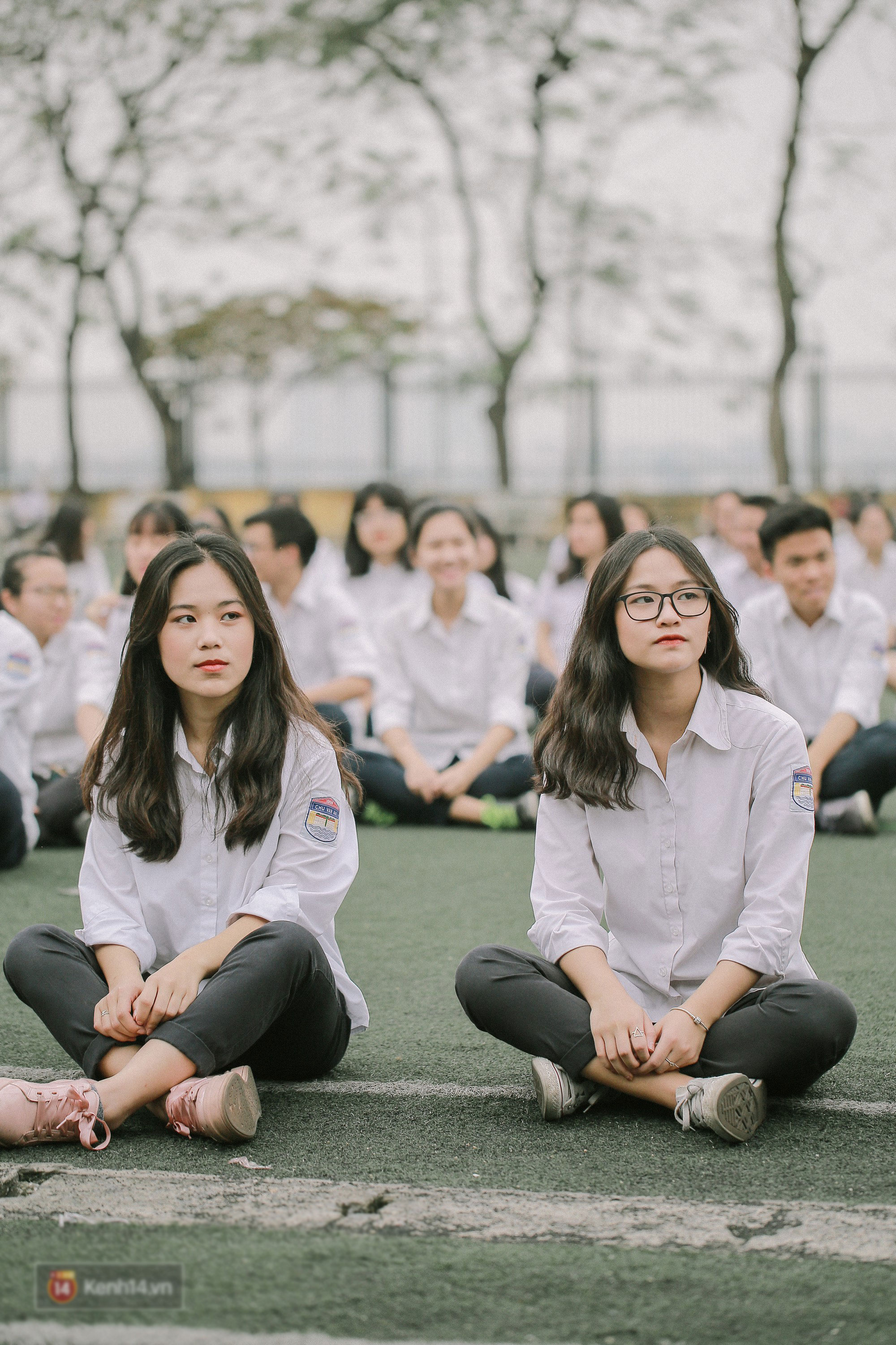 Teen Chu Văn An rạng rỡ ngày xếp chữ chia tay tuổi học trò