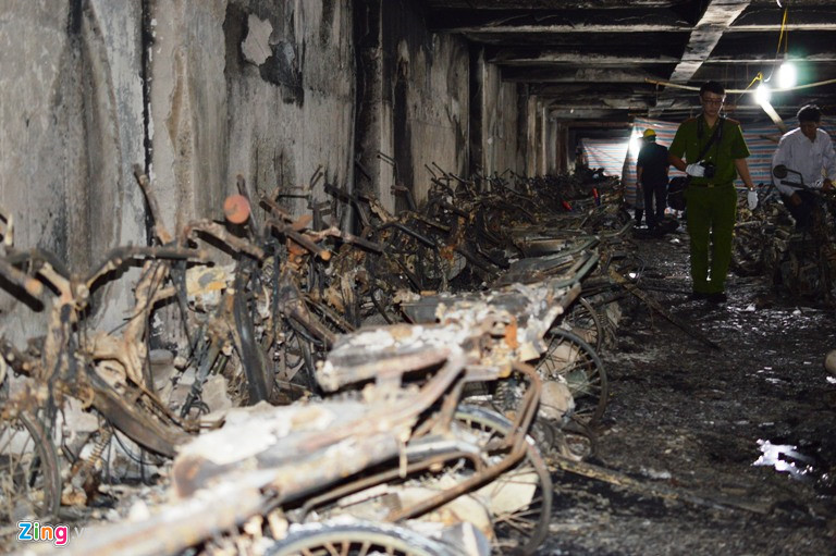 Chung cư có hàng trăm xe máy cháy rụi ở tầng hầm giờ ra sao?