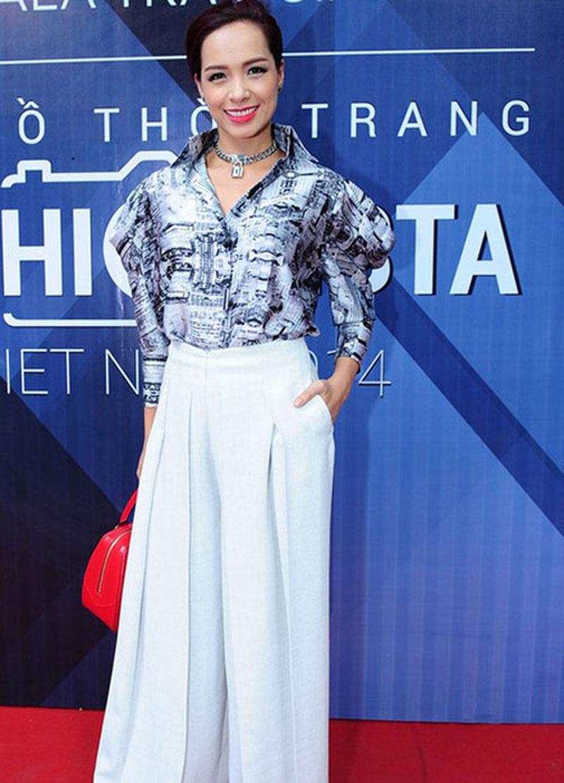 Cao như Hồ Ngọc Hà, hoa hậu Thùy Dung cũng không tránh khỏi xấu vì quần culottes