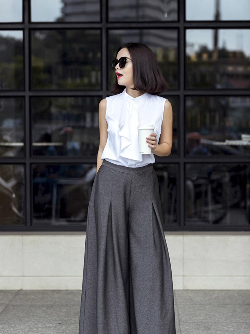 Cao như Hồ Ngọc Hà, hoa hậu Thùy Dung cũng không tránh khỏi xấu vì quần culottes