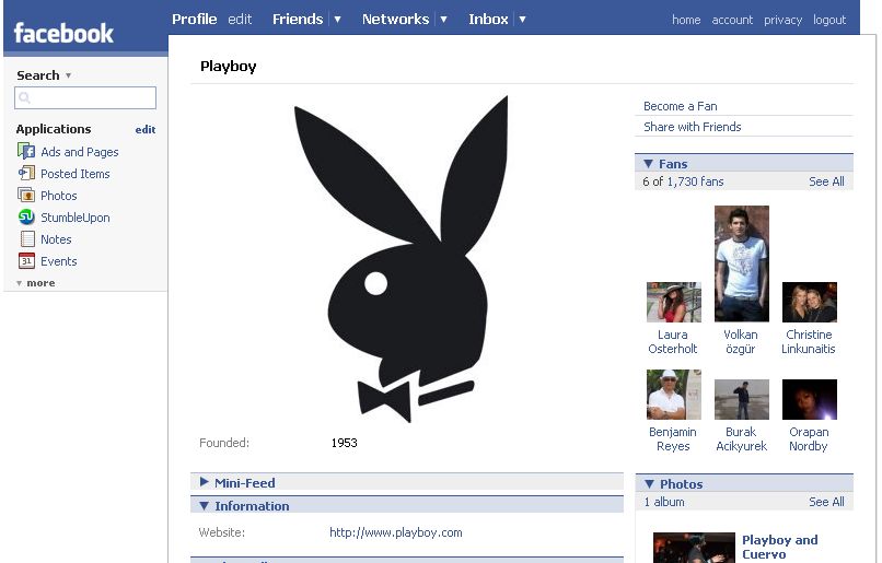 Playboy xóa tài khoản Facebook vì nguy cơ rò rỉ dữ liệu người dùng Playboy xóa tài khoản Facebook vì nguy cơ rò rỉ dữ liệu người dùng