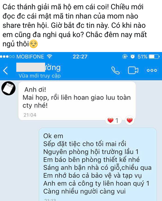 Hóa ra rất nhiều ông chồng nhắn tin kiểu mật mã với người lạ, giải mã xong vợ mới phát hiện bị cắm sừng