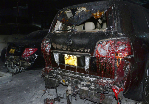 Lửa lan thế nào trong tầng hầm chung cư Carina Plaza