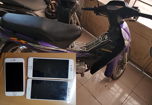 Đặc nhiệm Sài Gòn đá văng tên cướp vào lề đường