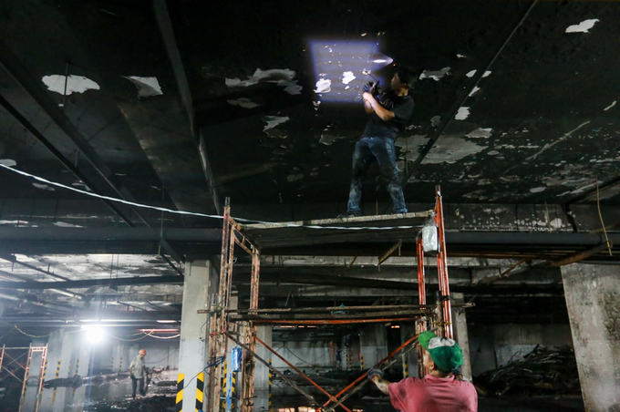 Chung cư Carina một tuần sau vụ cháy làm 13 người chết