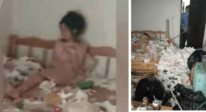 Thất tình, cô gái trẻ nhốt mình trong nhà, sống với núi rác bốc mùi hôi thối