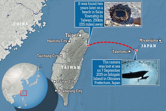 Máy ảnh rơi xuống biển trôi 250km, 2 năm quay về chủ cũ vẫn chạy tốt