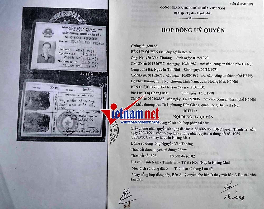 Hà Nội: Sai tên tuổi vẫn công chứng mảnh đất 400 triệu