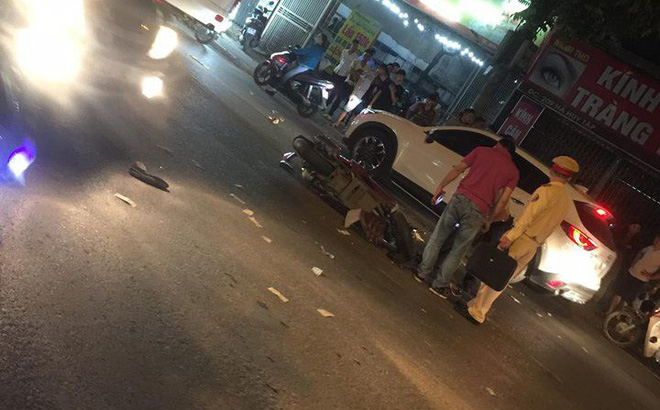 Xe máy nổ lốp, người đàn ông ngã ra đường bị ô tô cán tử vong