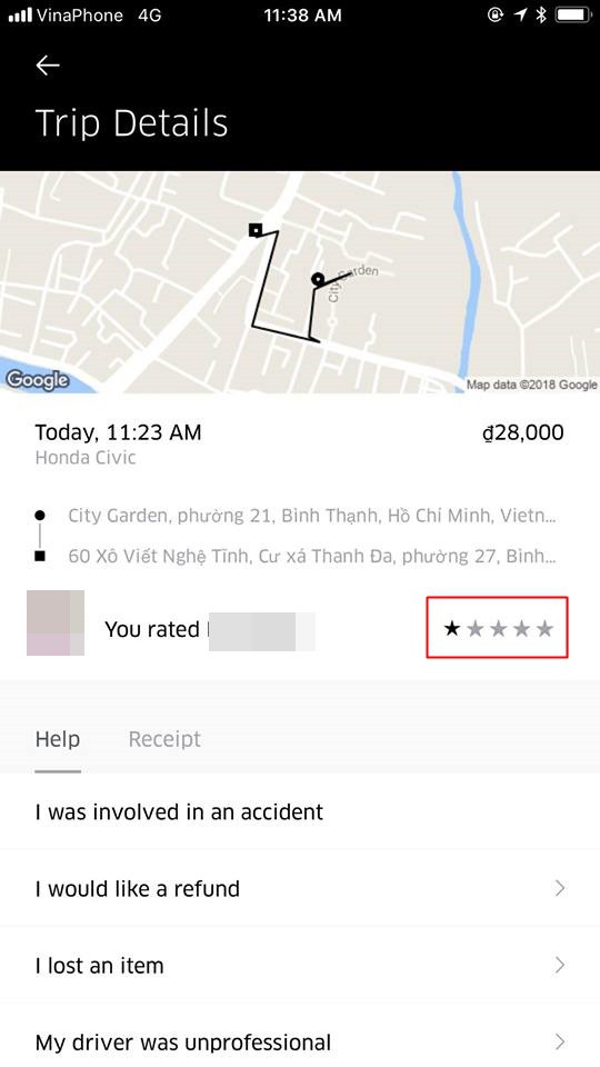 Siêu mẫu Hà Anh bức xúc vì bị tài xế Uber đuổi xuống xe, vứt hành lý ra đường: Uber sáp nhập Grab rồi, chúng tôi không cần khách nữa