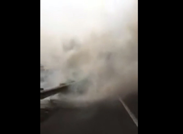 Khói mù mịt, tông xe liên hoàn trên cao tốc TP.HCM - Long Thành - Dầu Giây