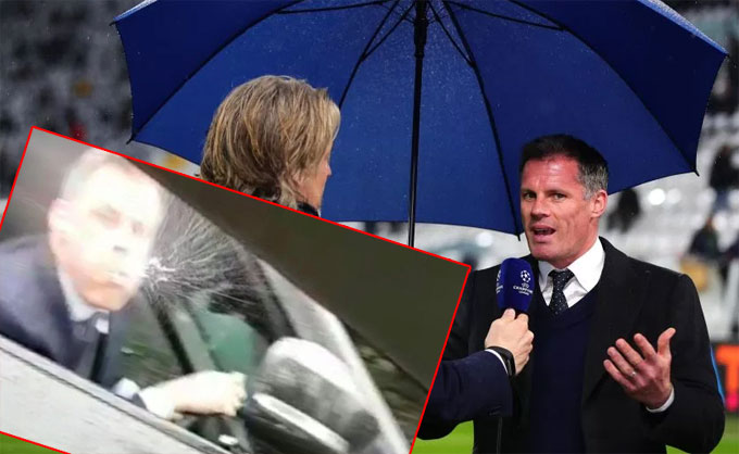 Carragher tái xuất trên truyền hình sau sự cố nhổ nước bọt vào mặt cô gái
